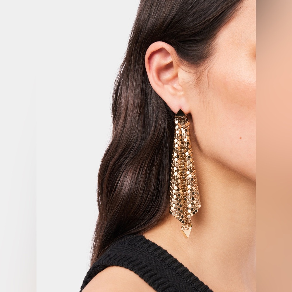 Paco Rabanne × H&M Gold Chainmail Earrings